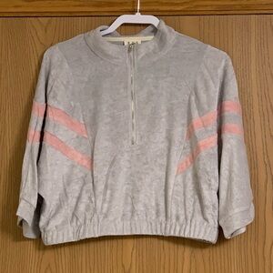 POL-Gray and Pink Women's top